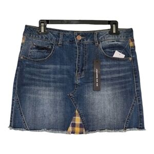 Dollhouse Distressed Denim Mini Skirt Sweet Delight Size 11